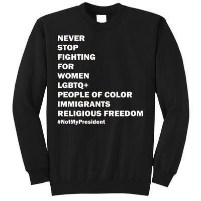 #NotMyPresident Not My President Quote Sweatshirt