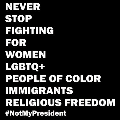 #NotMyPresident Not My President Quote T-Shirt