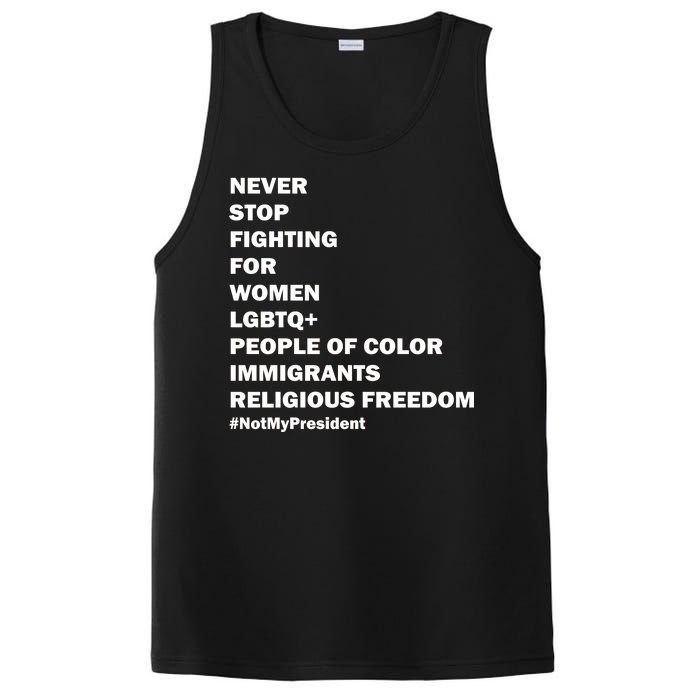 #NotMyPresident Not My President Quote PosiCharge Competitor Tank