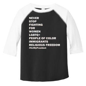 #NotMyPresident Not My President Quote Toddler Fine Jersey T-Shirt