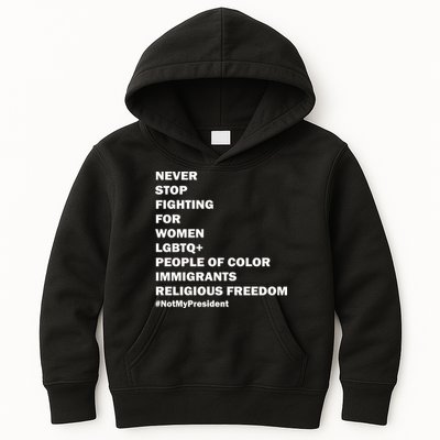 #NotMyPresident Not My President Quote Kids Hoodie