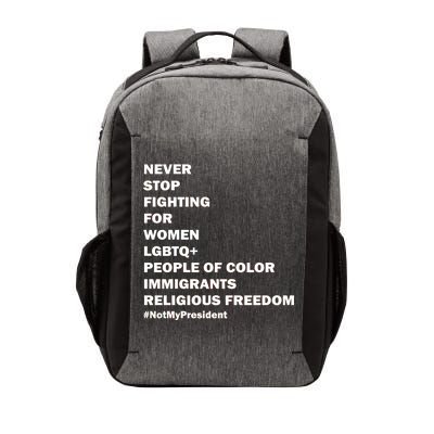 #NotMyPresident Not My President Quote Vector Backpack