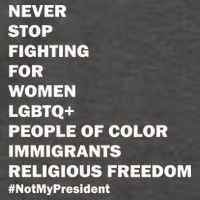 #NotMyPresident Not My President Quote Vector Backpack