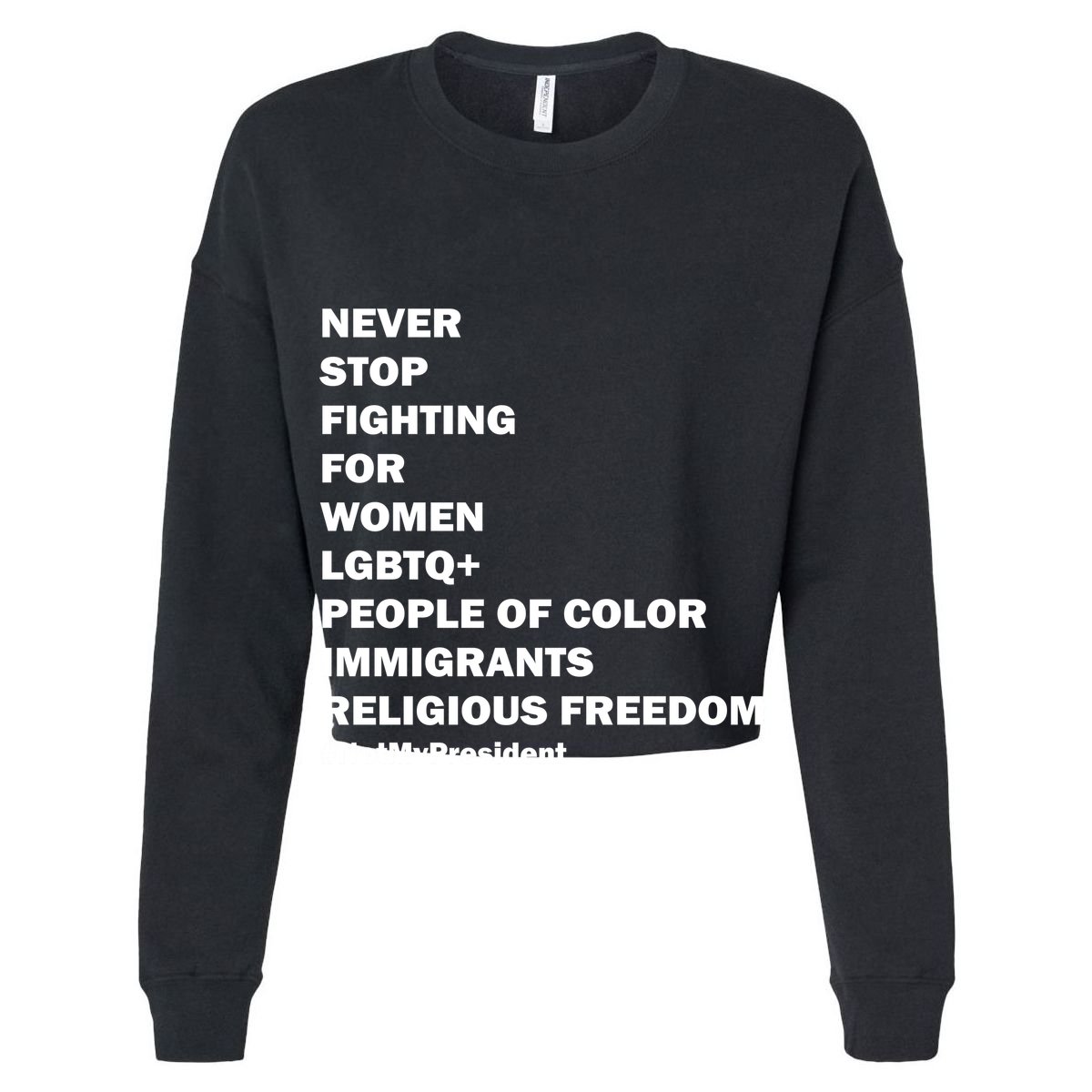 #NotMyPresident Not My President Quote Garment-Dyed Women's Muscle Tee