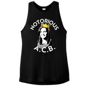 Notorious A.C.B. Amy Coney Barrett Supreme Court  Ladies PosiCharge Tri-Blend Wicking Tank