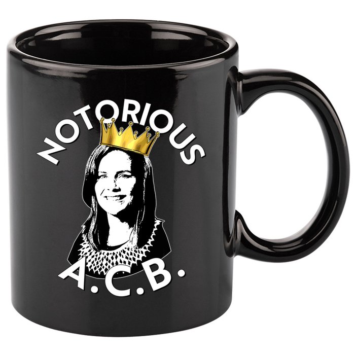 Notorious A.C.B. Amy Coney Barrett Supreme Court  11oz C Handle Ceramic Mug