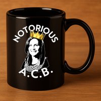 Notorious A.C.B. Amy Coney Barrett Supreme Court  11oz C Handle Ceramic Mug