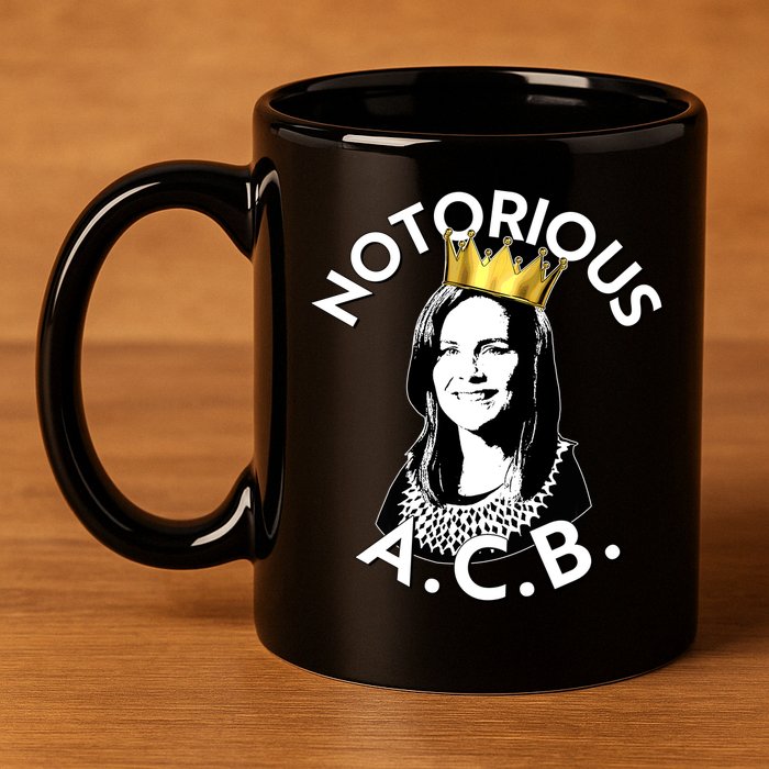 Notorious A.C.B. Amy Coney Barrett Supreme Court  11oz C Handle Ceramic Mug