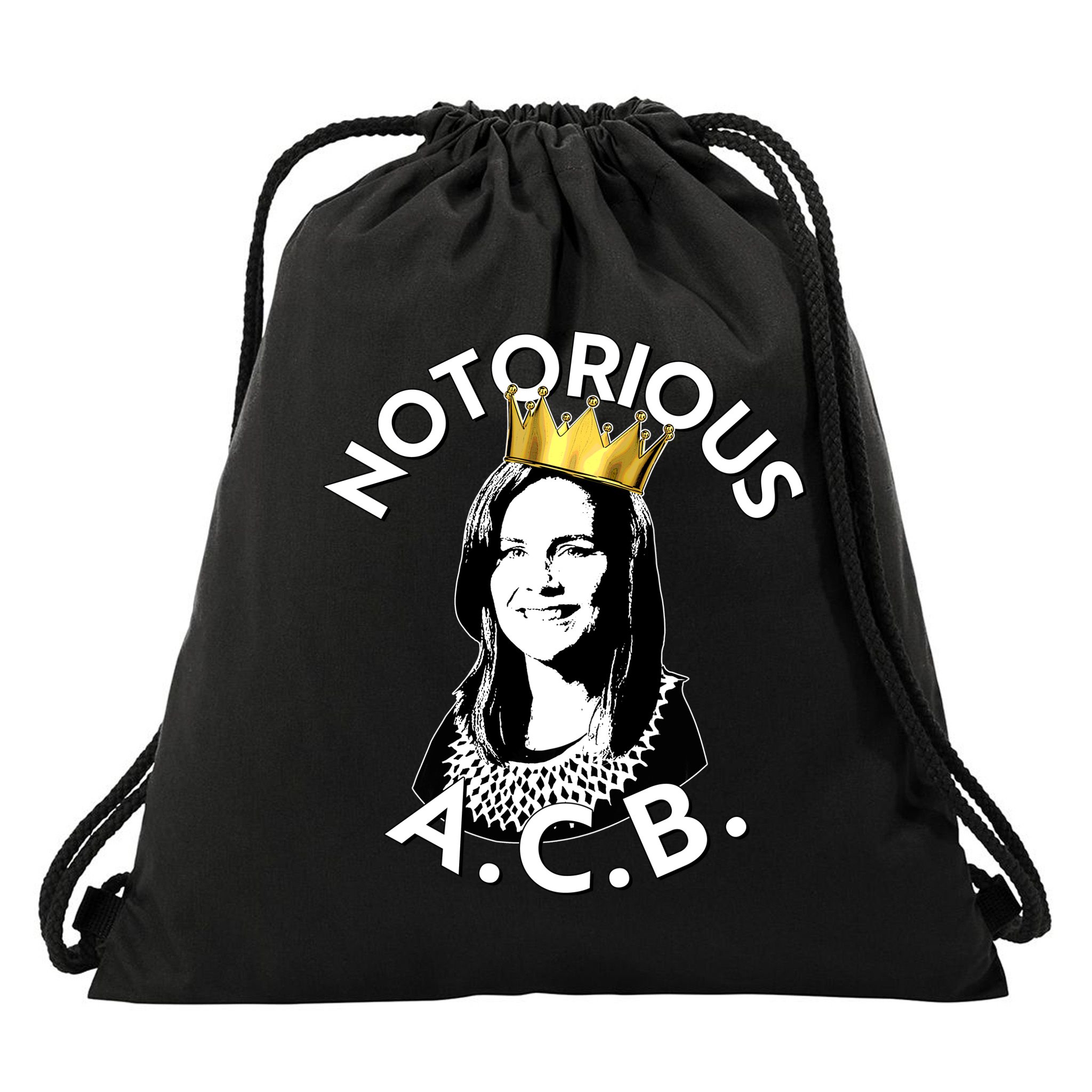 Notorious A.C.B. Amy Coney Barrett Supreme Court  Drawstring Bag