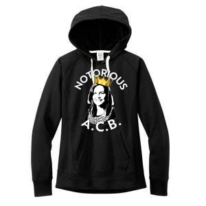 Notorious A.C.B. Amy Coney Barrett Supreme Court  Women's Fleece Hoodie