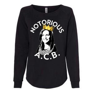 Notorious A.C.B. Amy Coney Barrett Supreme Court  Womens California Wash Sweatshirt