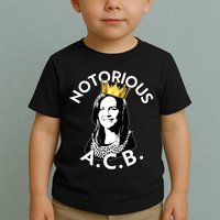 Notorious A.C.B. Amy Coney Barrett Supreme Court  Toddler T-Shirt