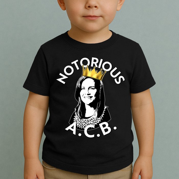 Notorious A.C.B. Amy Coney Barrett Supreme Court  Toddler T-Shirt