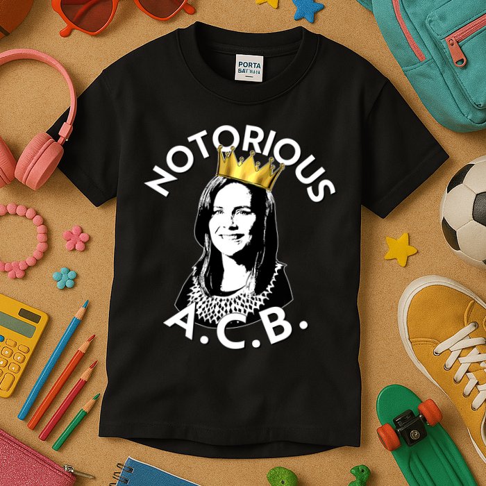 Notorious A.C.B. Amy Coney Barrett Supreme Court  Kids T-Shirt
