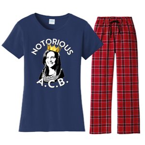 Notorious A.C.B. Amy Coney Barrett Supreme Court  Women's Flannel Pajama Set