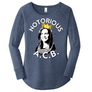 Notorious A.C.B. Amy Coney Barrett Supreme Court  Women's Perfect Tri Tunic Long Sleeve Shirt