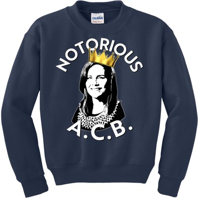 Notorious A.C.B. Amy Coney Barrett Supreme Court  Kids Sweatshirt