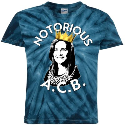 Notorious A.C.B. Amy Coney Barrett Supreme Court  Kids Tie-Dye T-Shirt