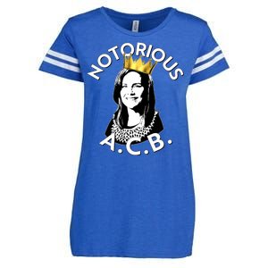 Notorious A.C.B. Amy Coney Barrett Supreme Court  Enza Ladies Jersey Football T-Shirt