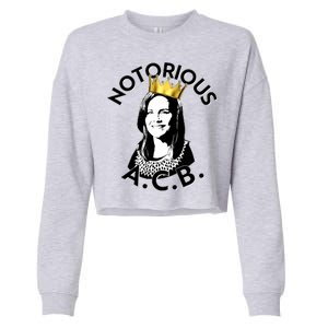 Notorious A.C.B. Amy Coney Barrett Supreme Court  Cropped Pullover Crew