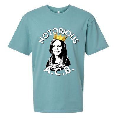 Notorious A.C.B. Amy Coney Barrett Supreme Court  Sueded Cloud Jersey T-Shirt