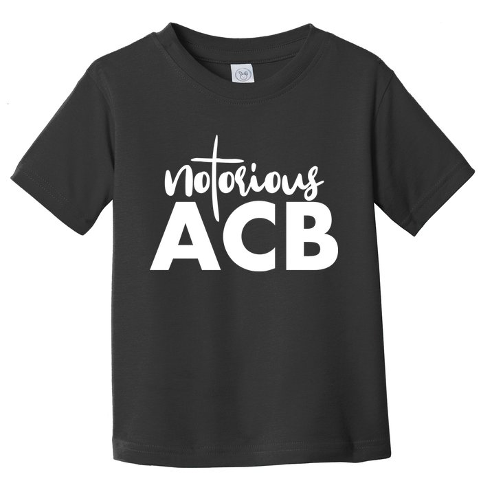 Notorious ACB Amy Coney Barrett Toddler T-Shirt
