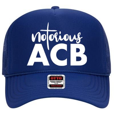 Notorious ACB Amy Coney Barrett High Crown Mesh Back Trucker Hat