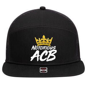 Notorious ACB Crown Amy Coney Barrett 7 Panel Mesh Trucker Snapback Hat