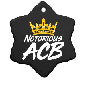 Notorious ACB Crown Amy Coney Barrett Ceramic Star Ornament