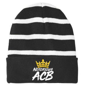 Notorious ACB Crown Amy Coney Barrett Striped Beanie with Solid Band