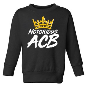 Notorious ACB Crown Amy Coney Barrett Toddler Sweatshirt