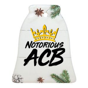 Notorious ACB Crown Amy Coney Barrett Ceramic Bell Ornament