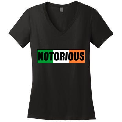 Notorious Box Logo RBG R.B.G. Women's V-Neck T-Shirt