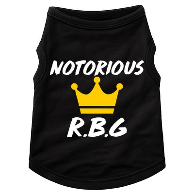 Notorious R.B.G. Crown Ruther Bader Ginsburg Doggie Tank