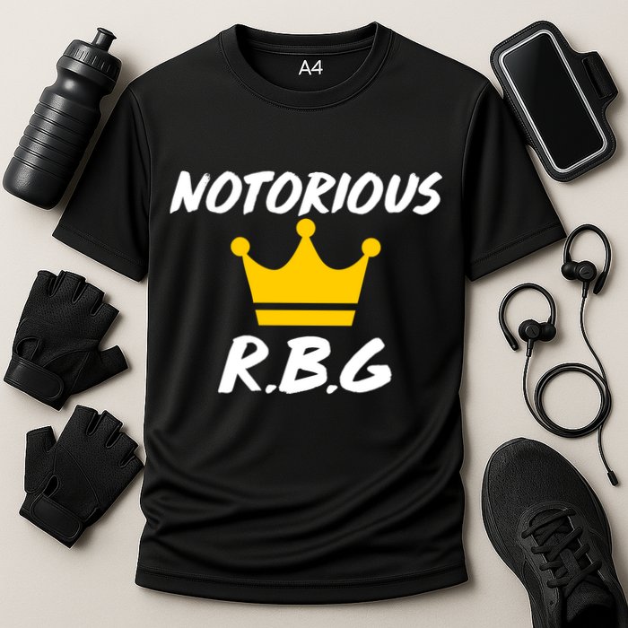 Notorious R.B.G. Crown Ruther Bader Ginsburg Performance Shirt