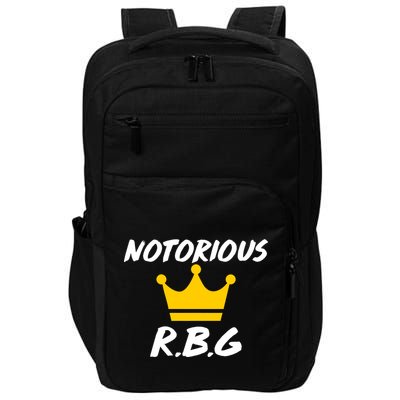 Notorious R.B.G. Crown Ruther Bader Ginsburg Impact Tech Backpack