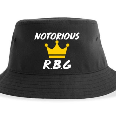 Notorious R.B.G. Crown Ruther Bader Ginsburg Sustainable Bucket Hat