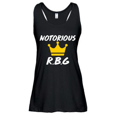 Notorious R.B.G. Crown Ruther Bader Ginsburg Ladies Essential Flowy Tank