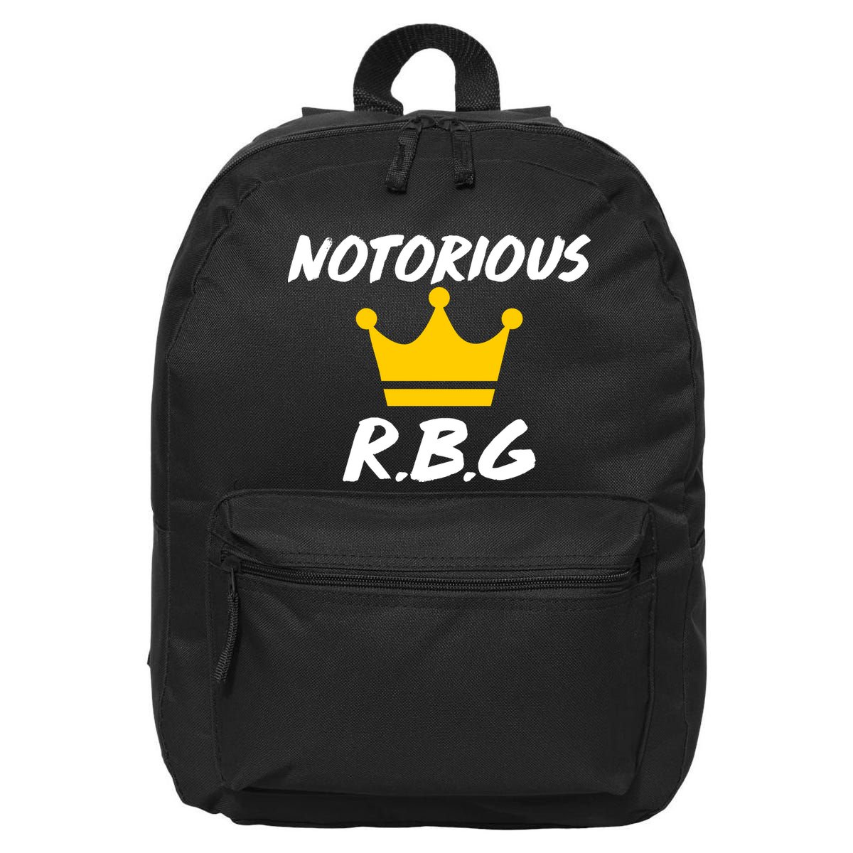Notorious R.B.G. Crown Ruther Bader Ginsburg 16 in Basic Backpack