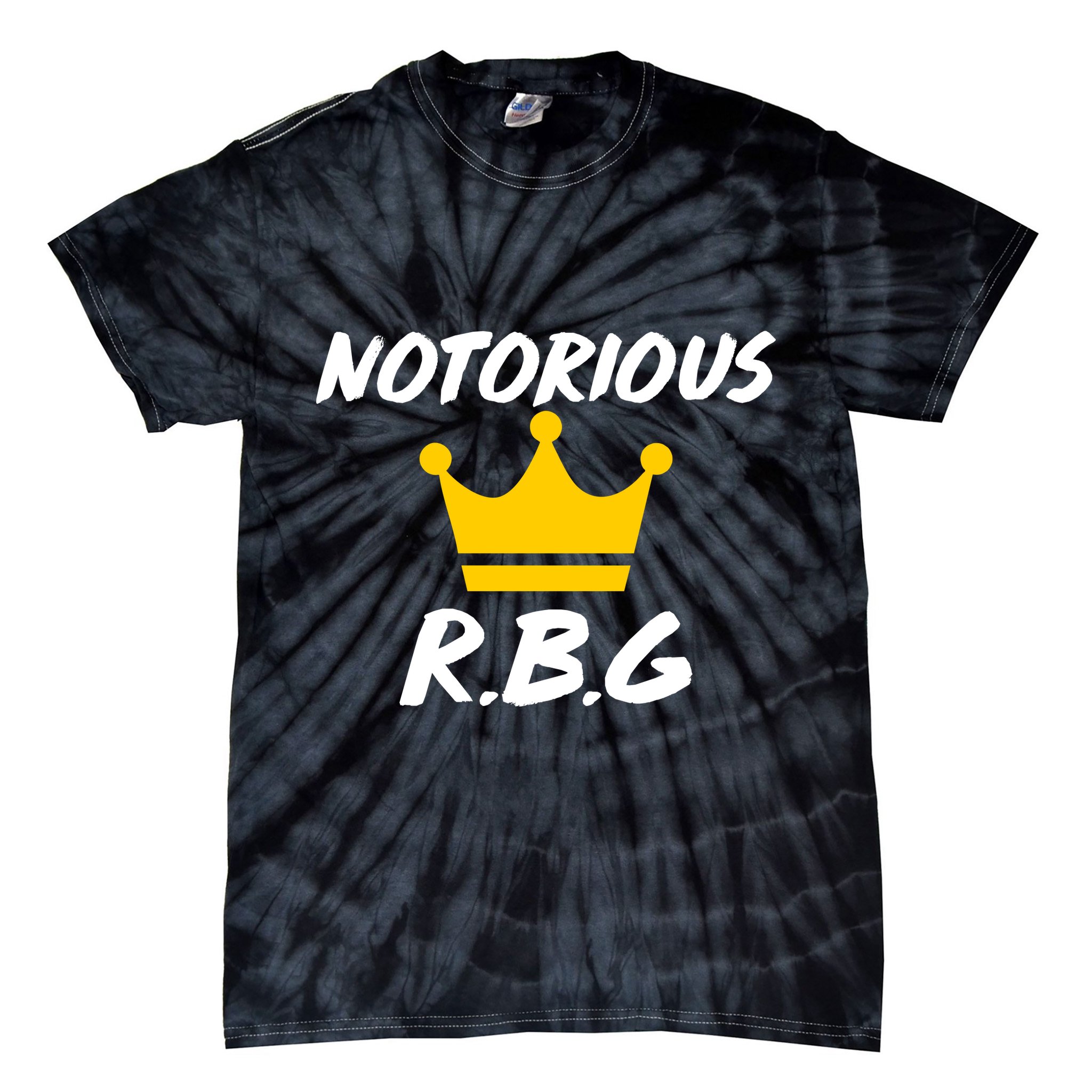 Notorious R.B.G. Crown Ruther Bader Ginsburg Tie-Dye T-Shirt