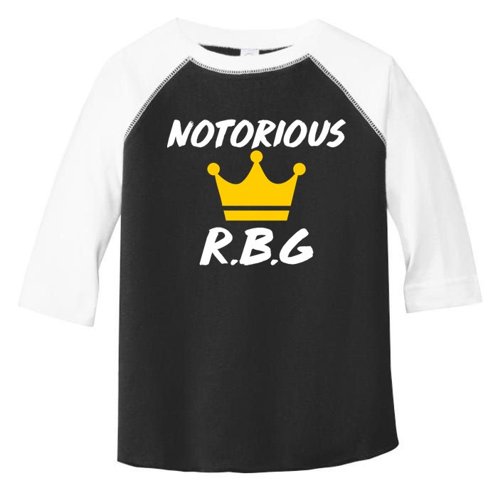 Notorious R.B.G. Crown Ruther Bader Ginsburg Toddler Fine Jersey T-Shirt