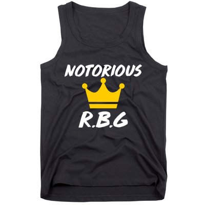 Notorious R.B.G. Crown Ruther Bader Ginsburg Tank Top