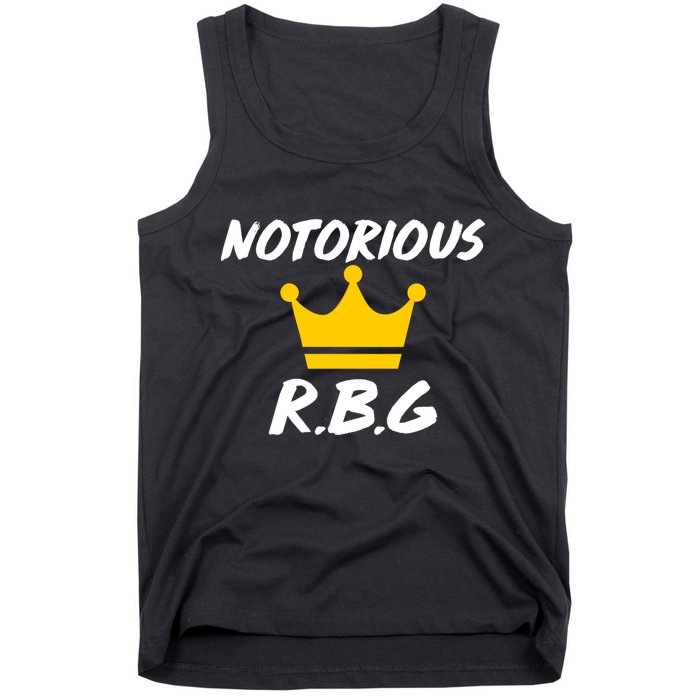 Notorious R.B.G. Crown Ruther Bader Ginsburg Tank Top