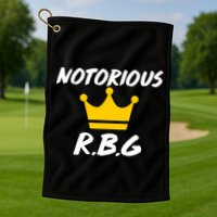 Notorious R.B.G. Crown Ruther Bader Ginsburg Golf Towel