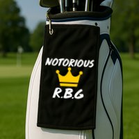 Notorious R.B.G. Crown Ruther Bader Ginsburg Golf Towel