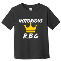 Notorious R.B.G. Crown Ruther Bader Ginsburg Toddler T-Shirt