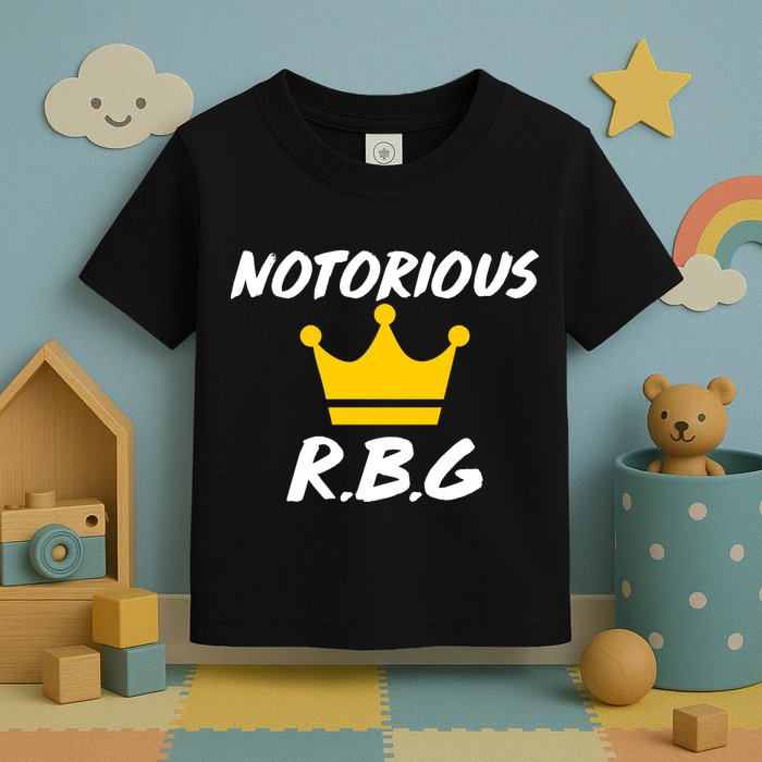 Notorious R.B.G. Crown Ruther Bader Ginsburg Toddler T-Shirt