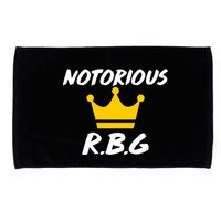 Notorious R.B.G. Crown Ruther Bader Ginsburg Microfiber Hand Towel