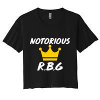 Notorious R.B.G. Crown Ruther Bader Ginsburg Crop Top