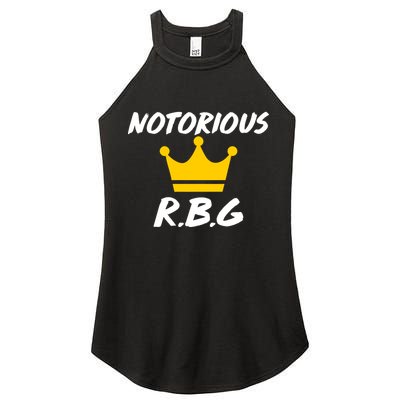 Notorious R.B.G. Crown Ruther Bader Ginsburg Women's Perfect Tri Rocker Tank